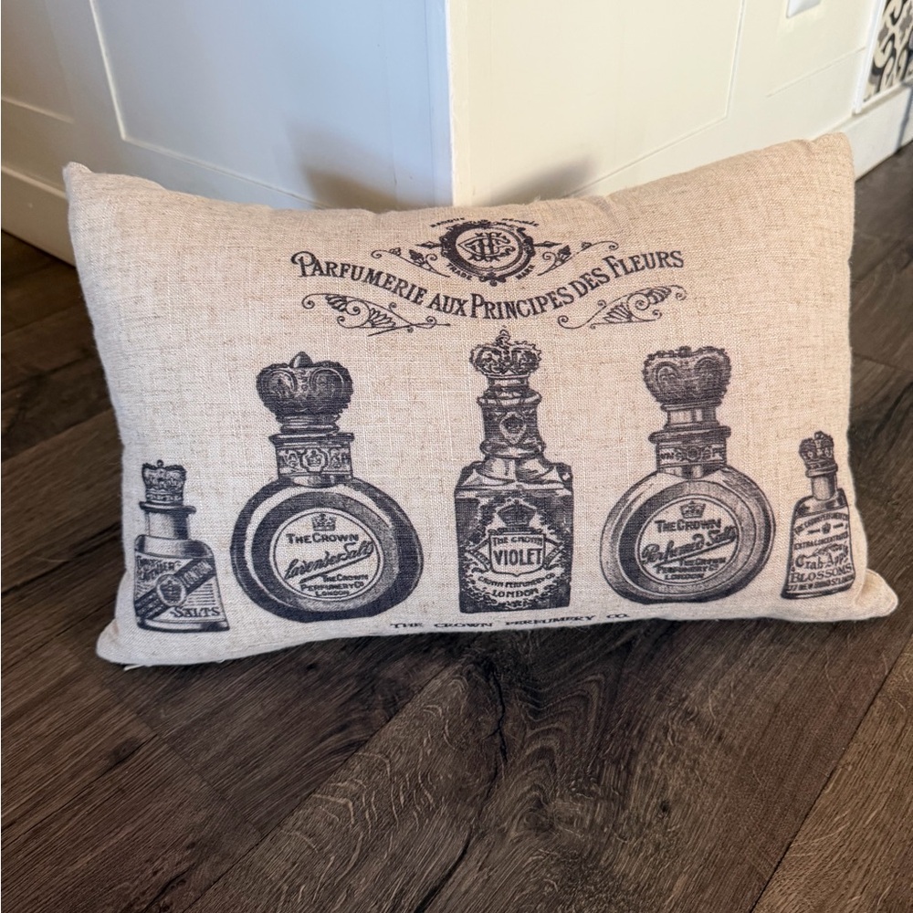 Perfume Linen Lumbar Pillow Accent Linen Rectangle 12 X 18x5